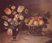 William Buelow Gould Flowers and Fruit oil on canvas